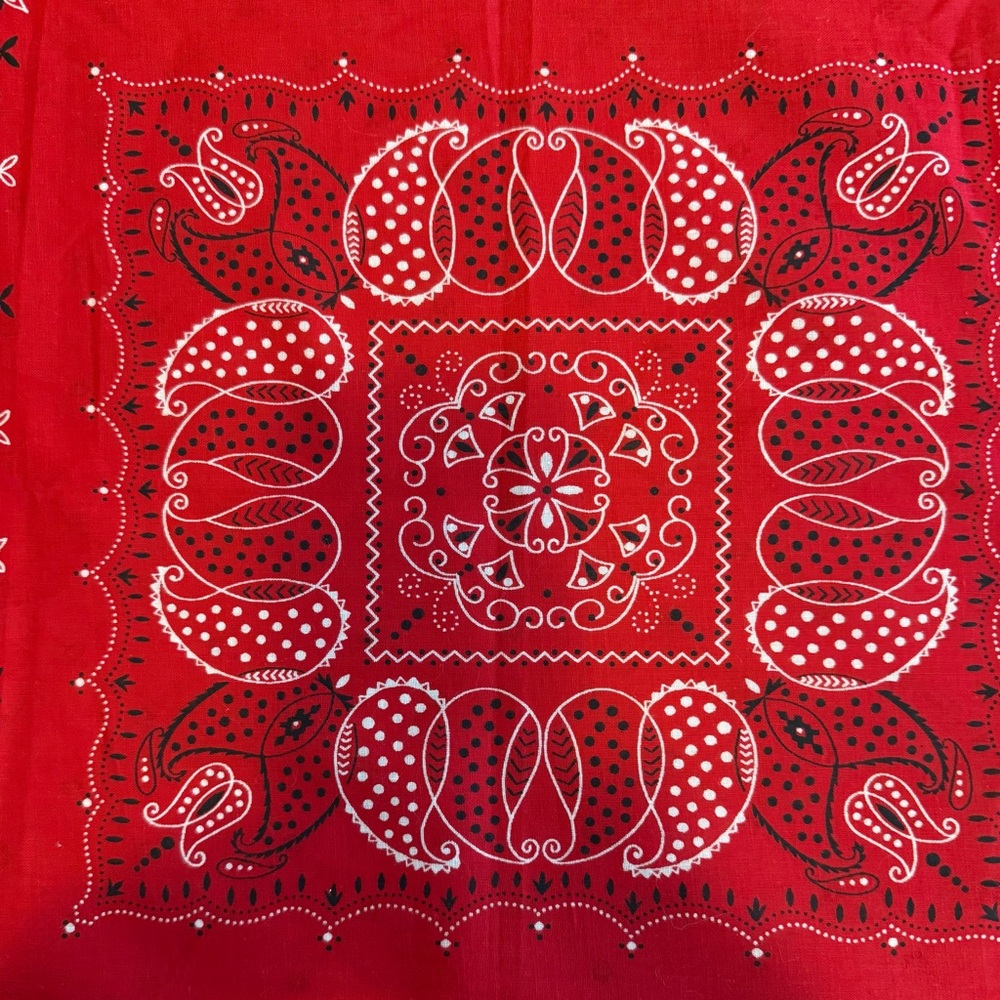 Classic Red Paisley Bandana